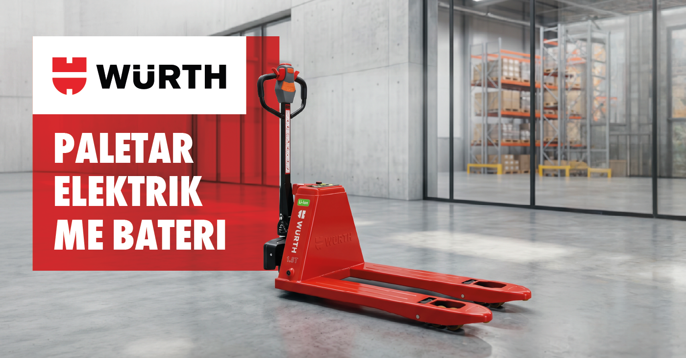 Paletar elektrik Würth. Fuqi, manovrim dhe efikasitet